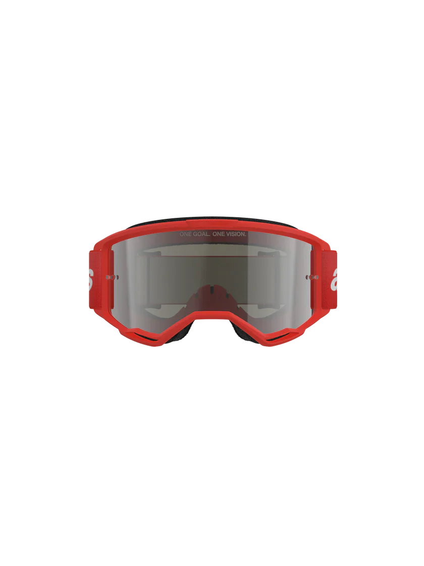 Alpinestars Vision 3 Goggle - Wordmark - Red - Silver Mirror Lens - Image 2
