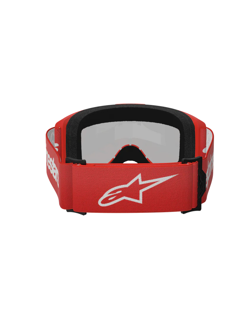Alpinestars Vision 3 Goggle - Wordmark - Red - Silver Mirror Lens - Image 4