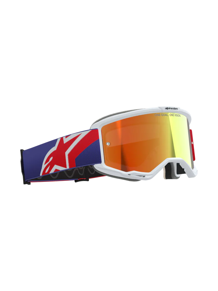 Alpinestars Vision 5 Goggle - Corp - Red/Purple - Red Mirror Lens - Image 3