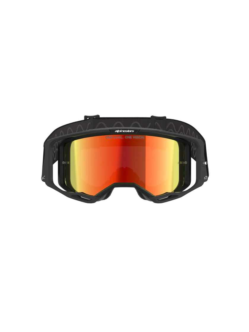 Alpinestars Vision 8 Goggle - Corp - Black - Red Mirror Lens - Image 2
