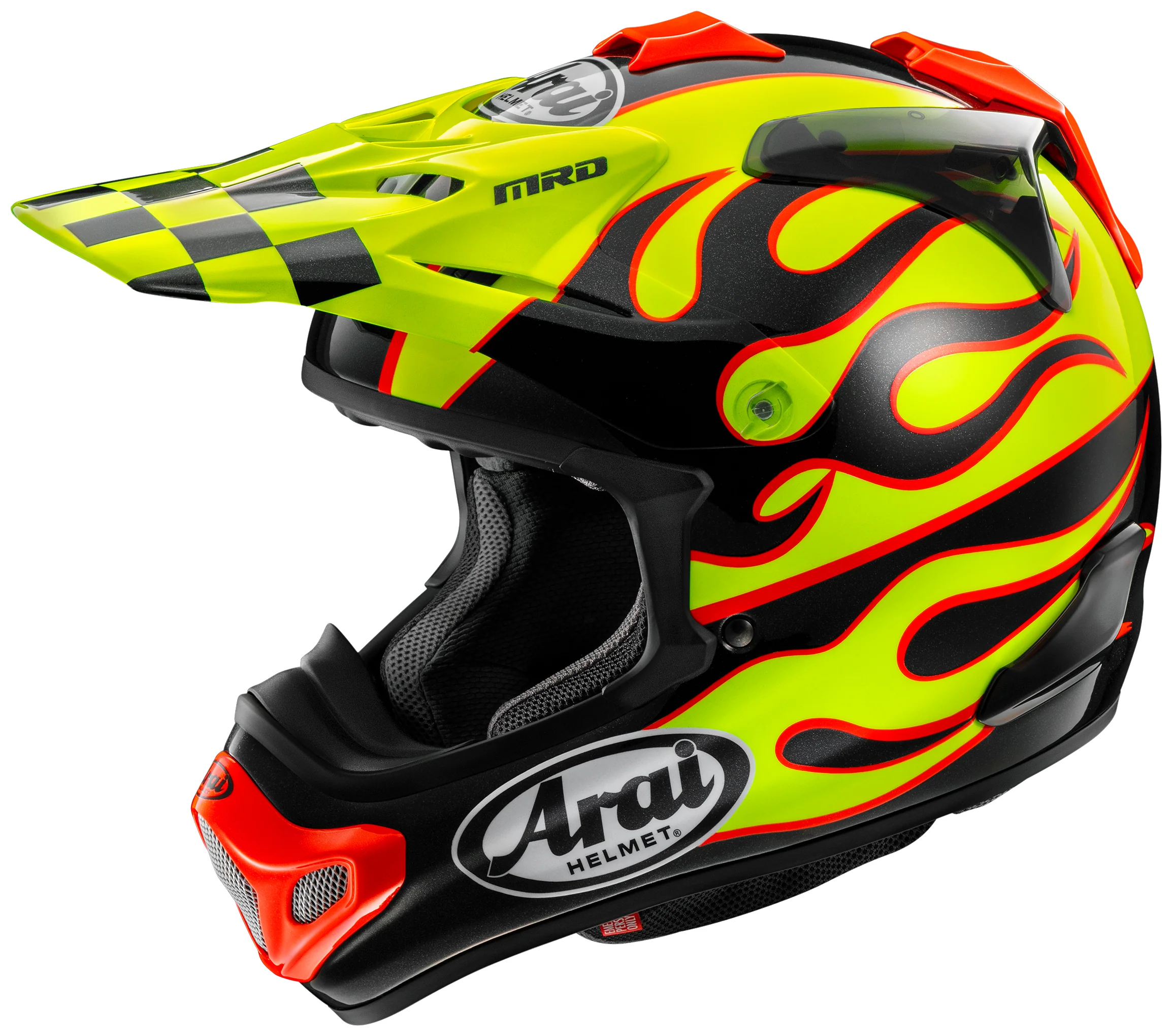 Arai VX-Pro4 Flame Helmet - Image 3
