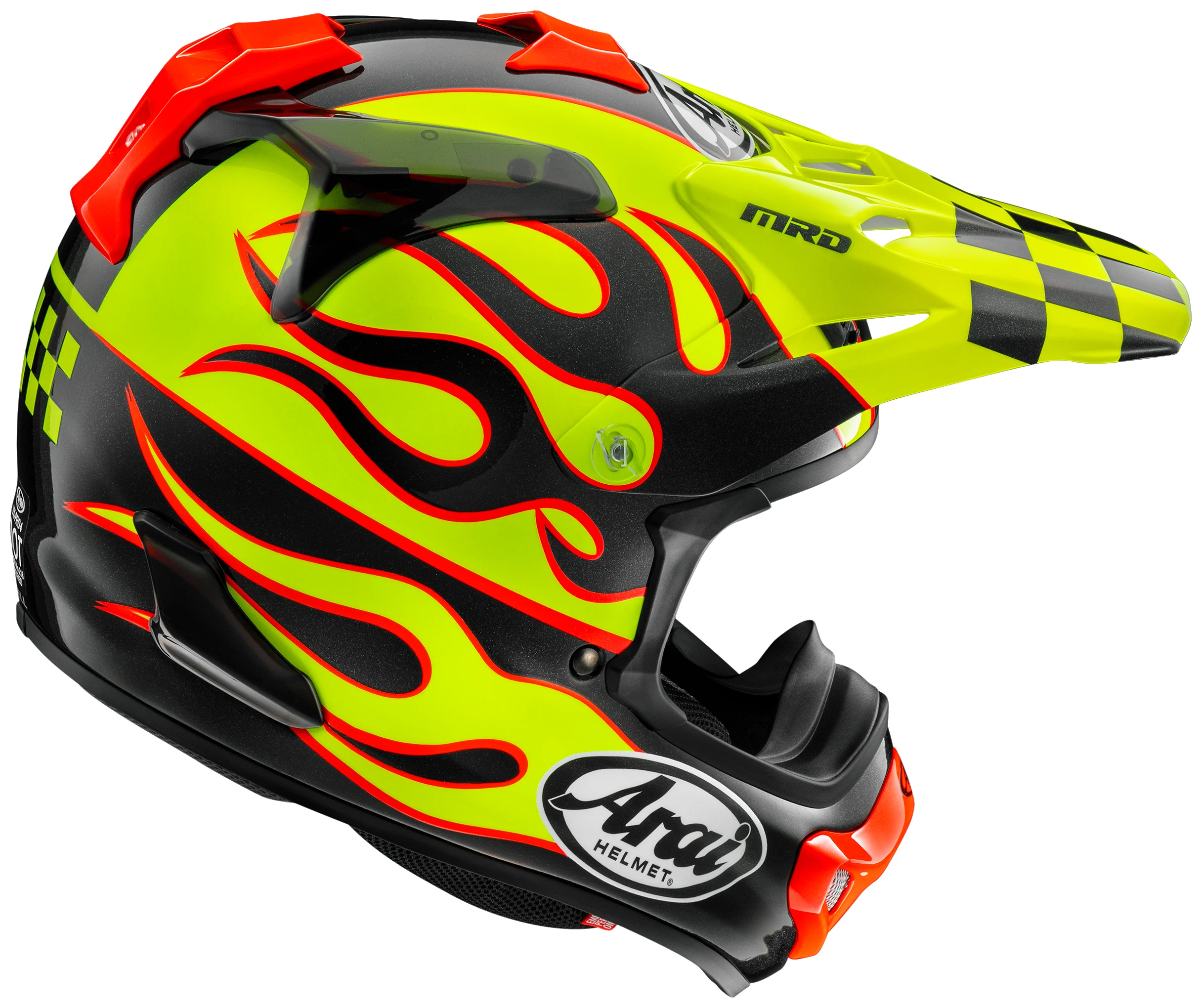 Arai VX-Pro4 Flame Helmet - Image 4