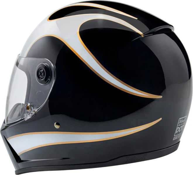 Biltwell Flames Lane Splitter 22.06 Helmet - Image 3