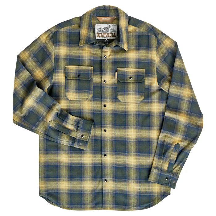 Biltwell HI Test Moss Flannel Shirt - Image 2