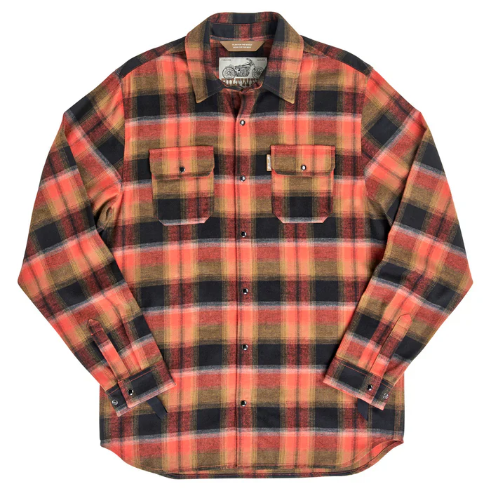 Biltwell HI Test Rust Flannel Shirt - Image 6