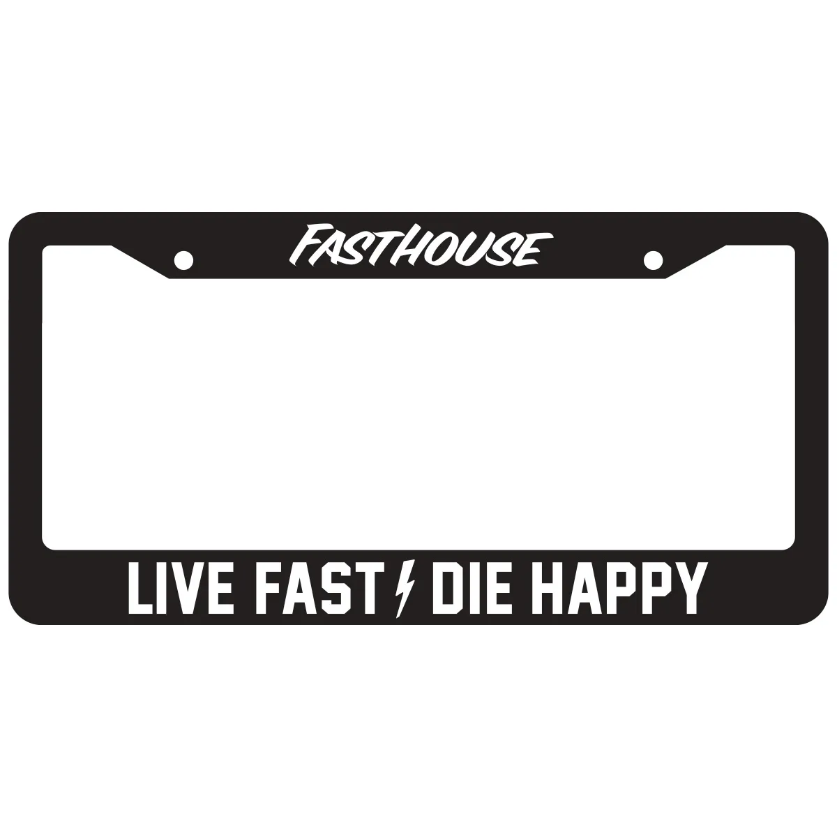 Fasthouse Live Fast Die Happy License Plate Frame