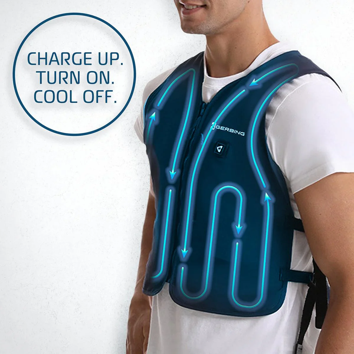 Gerbing 5V Touch Button Circulatory Cooling Vest - Image 3