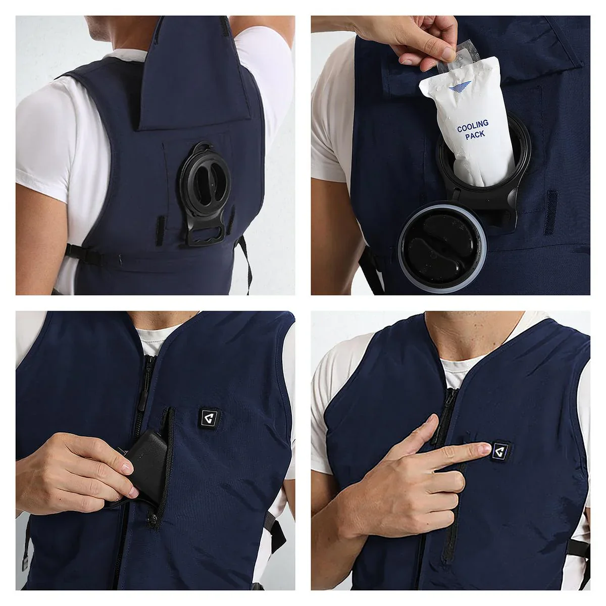 Gerbing 5V Touch Button Circulatory Cooling Vest - Image 8
