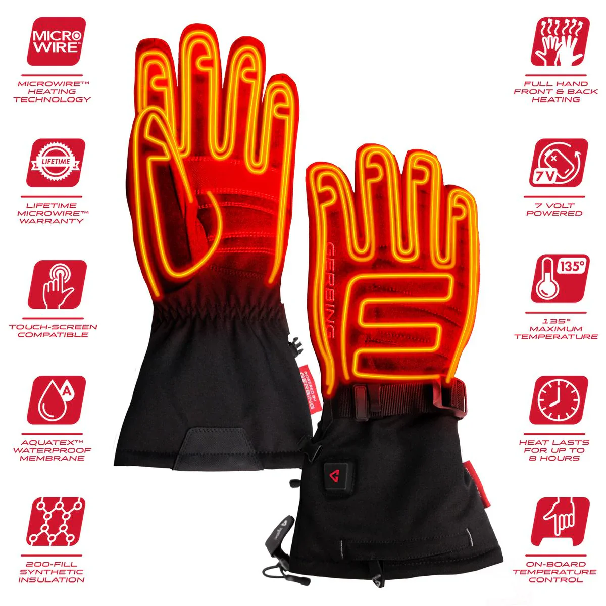 Gerbing Women's 7V S7 Battery Heated Gloves - Image 2