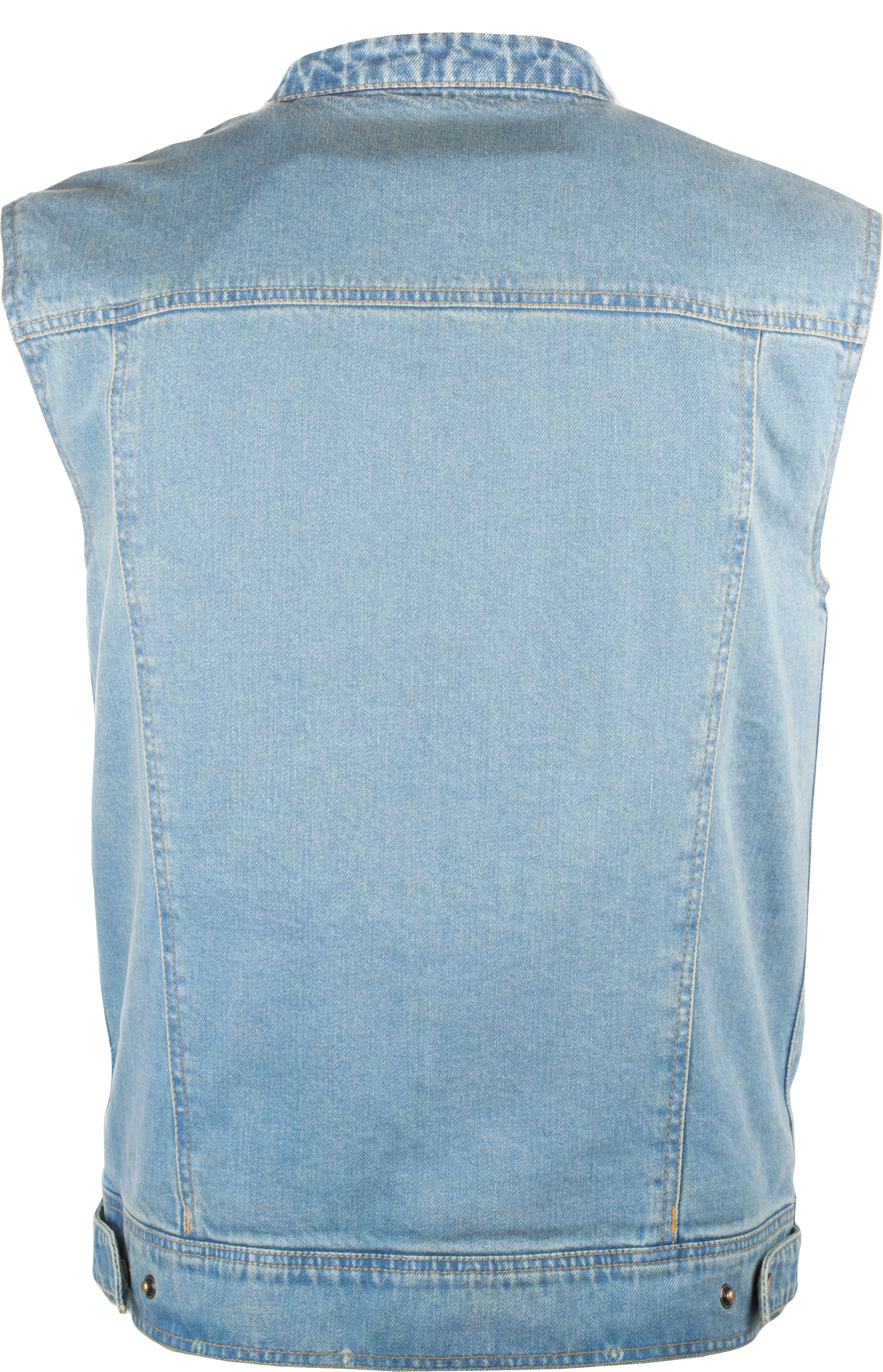 Highway 21 Iron Sights Denim Vest With Club Collar - Image 4