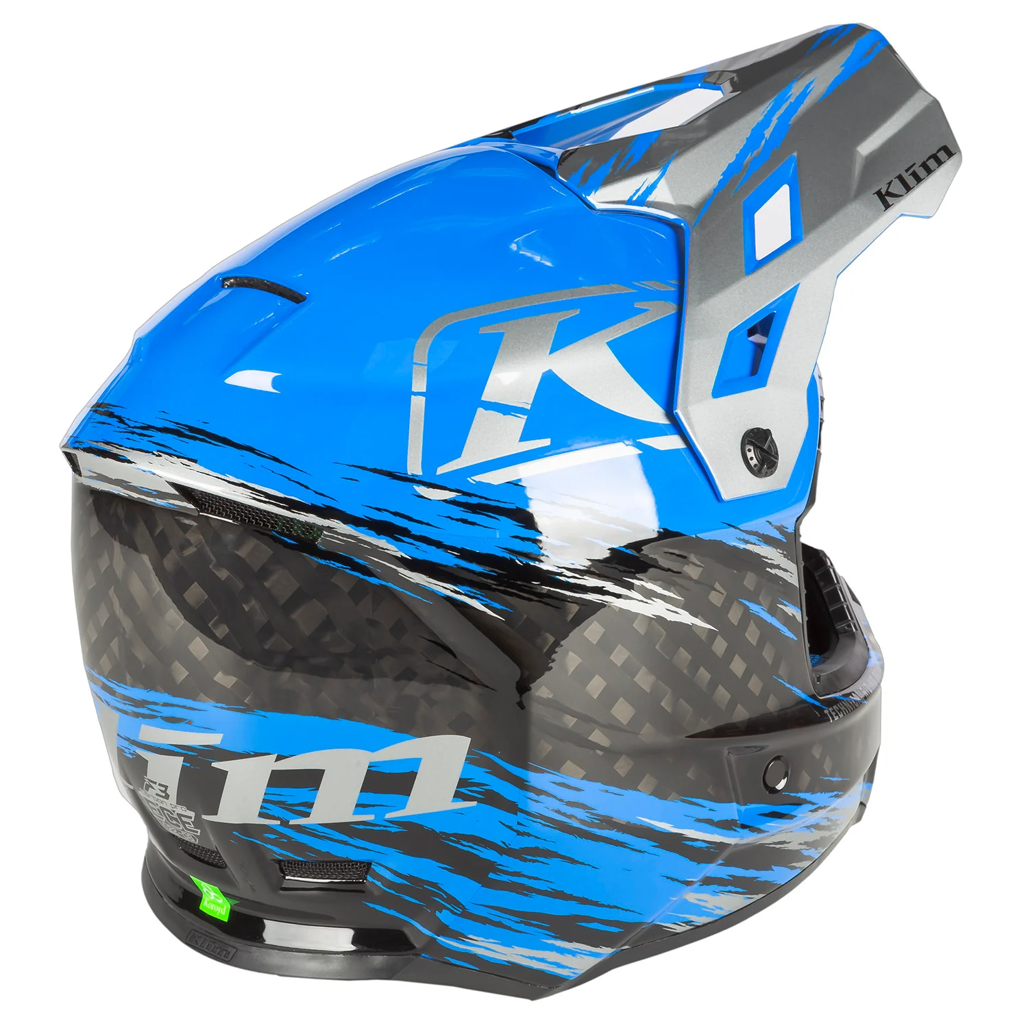 Klim F3 Carbon Pro ECE Thrashed Helmet - Image 3