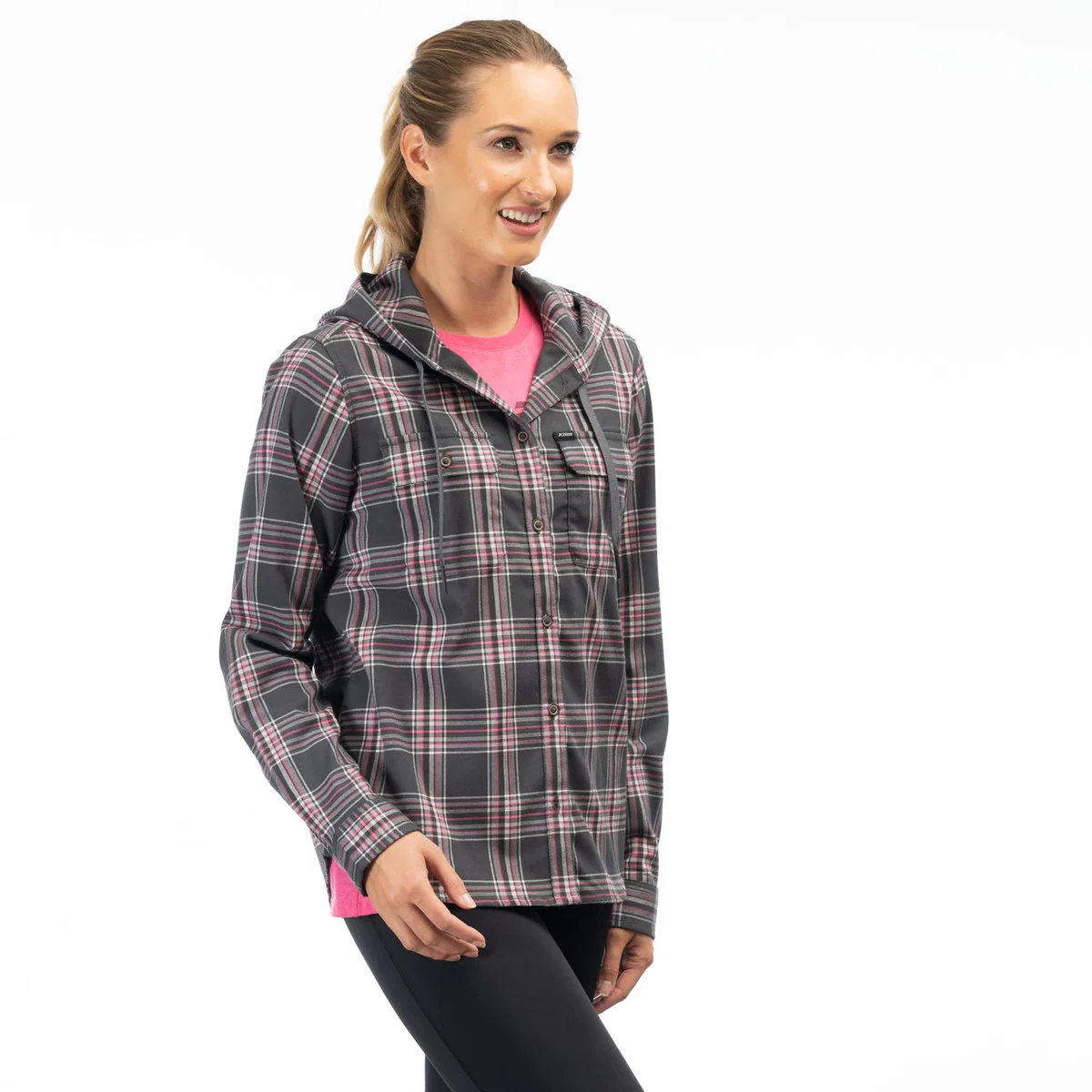 Klim Ginny Mountain Midweight Stretch Flannel Hoodie - Image 3