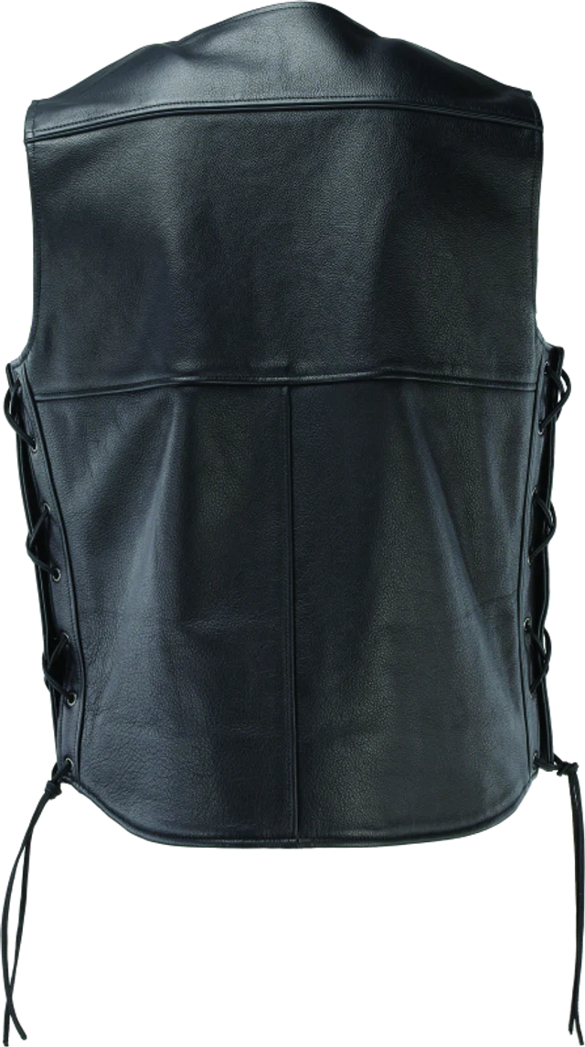 Kuryakyn Leather By River Road Old Skool Leather Vest - Image 2
