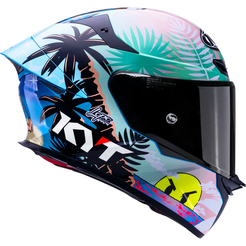 KYT TT Revo Riccardo Rossi BCN Replica Helmet - Image 5
