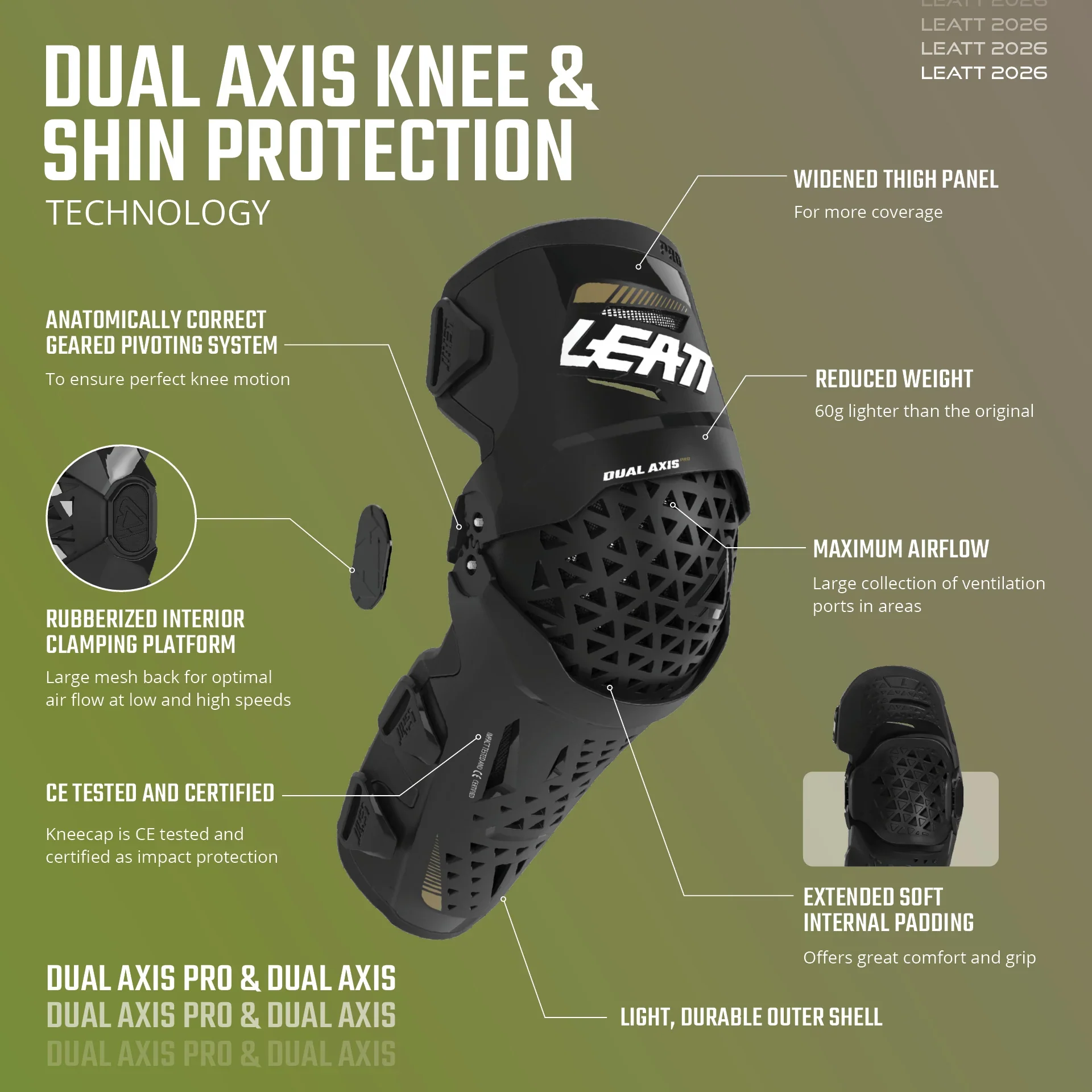 Leatt Knee & Shin Guard Dual Axis - Image 7