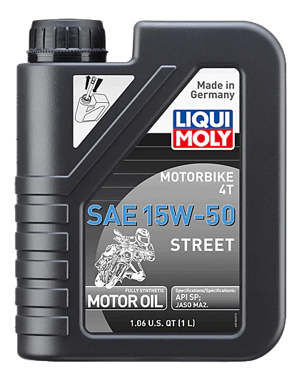 Liqui Moly 4T Synthetic Street Engine Oil - 15W-50