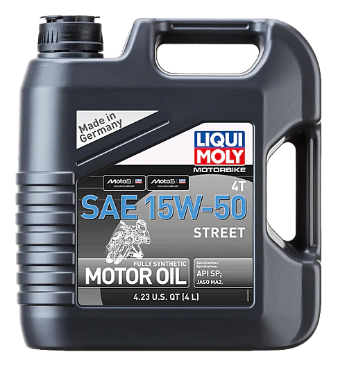 Liqui Moly 4T Synthetic Street Engine Oil - 15W-50 - Image 2
