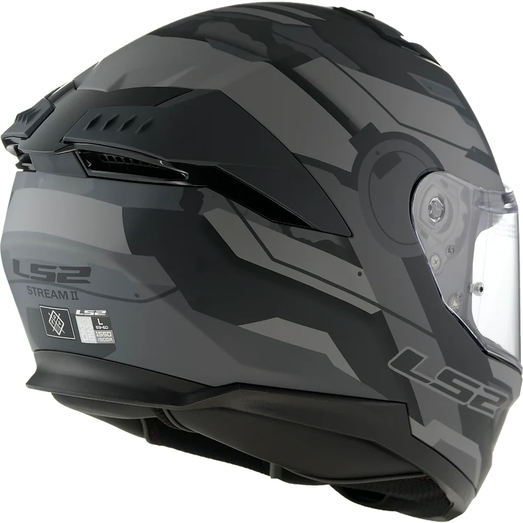 LS2 Stream II Shadow Helmet - Image 2