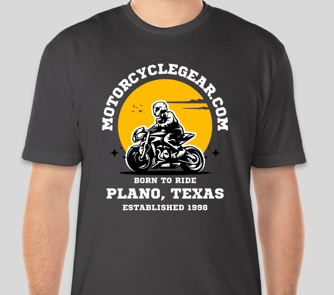 MotorcycleGear.com Born To Ride T Shirt