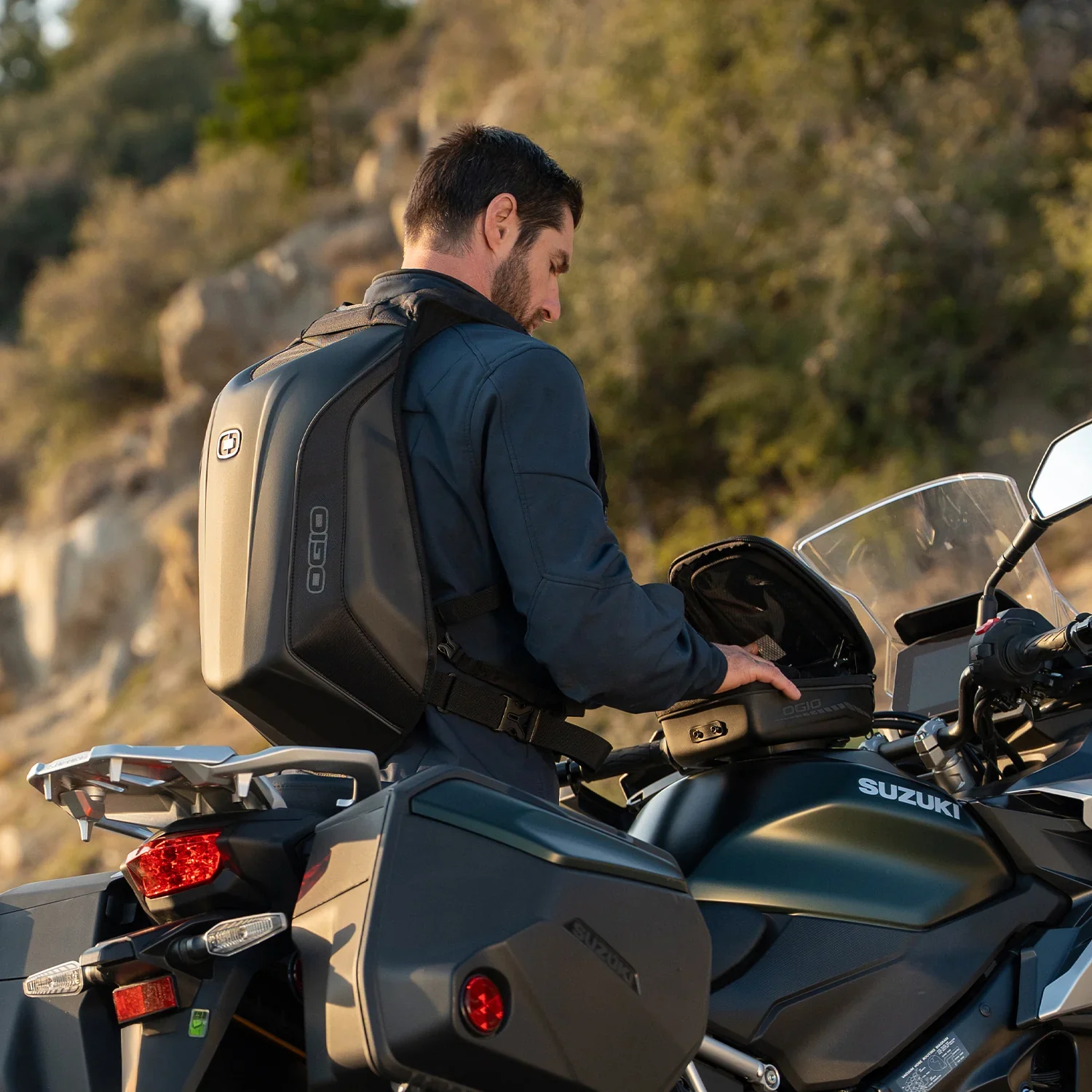 OGIO No Drag Mach 3 Motorcycle Backpack - Image 9