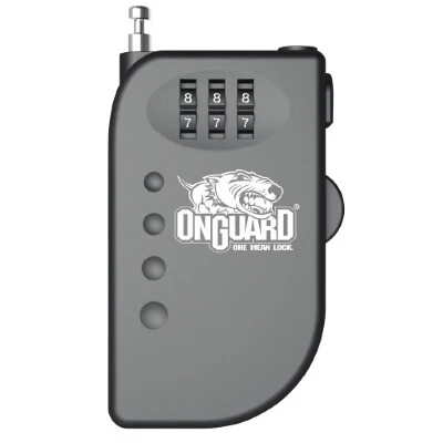 OnGuard Locks Terrier 8063 Combo Cable Lock Roller Retractable Cable ~ 57-9627; Black, Size One Size (BLKOS)