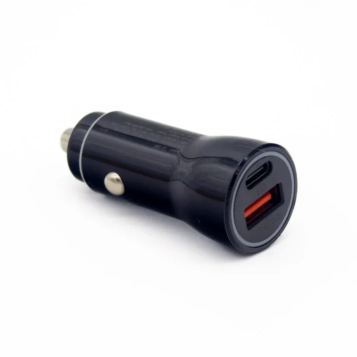 RidePower Power Adapter - Cigarette Lighter - USB/USB-C - Black