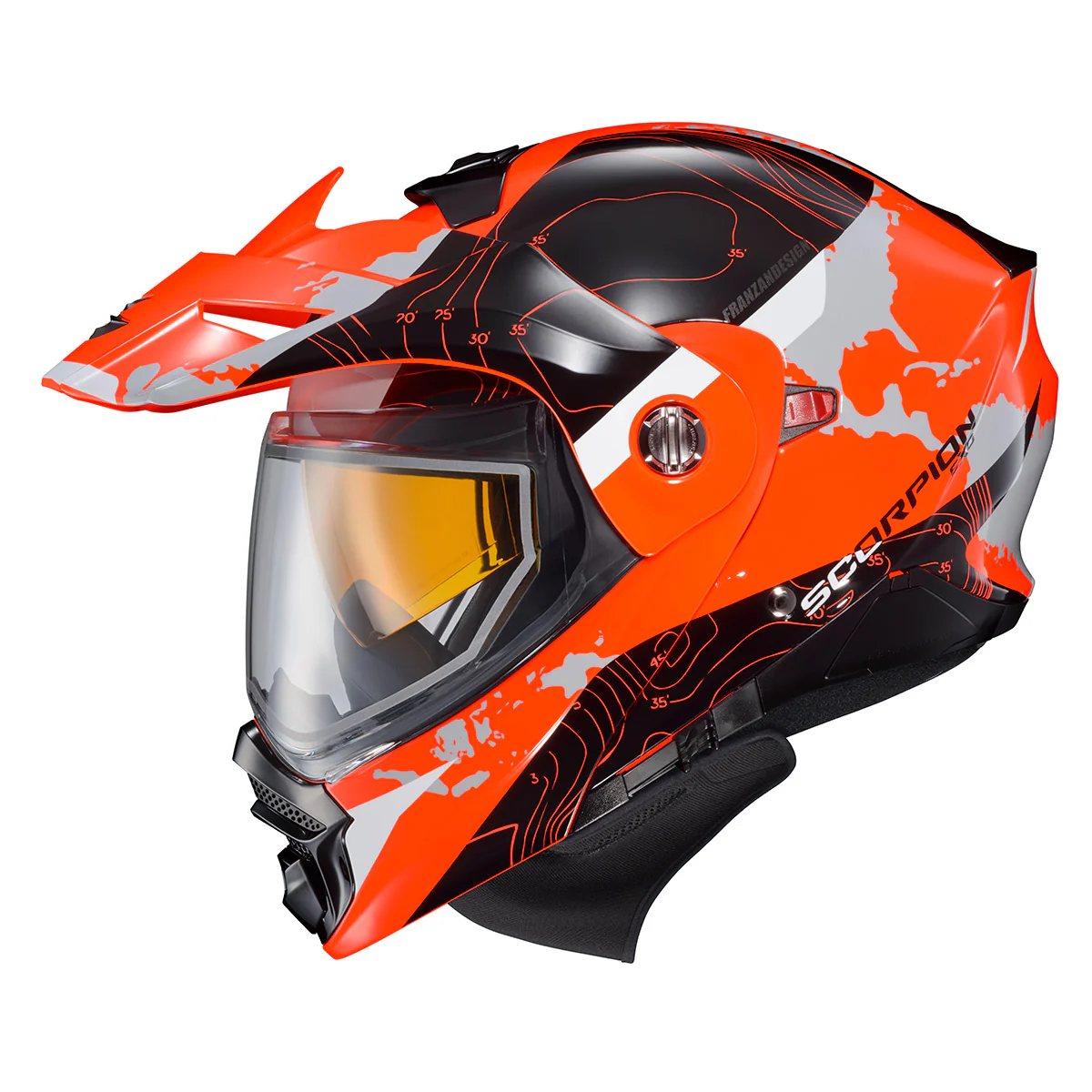 Scorpion EXO-AT960 Topographic Helmet with Dual Pane Shield