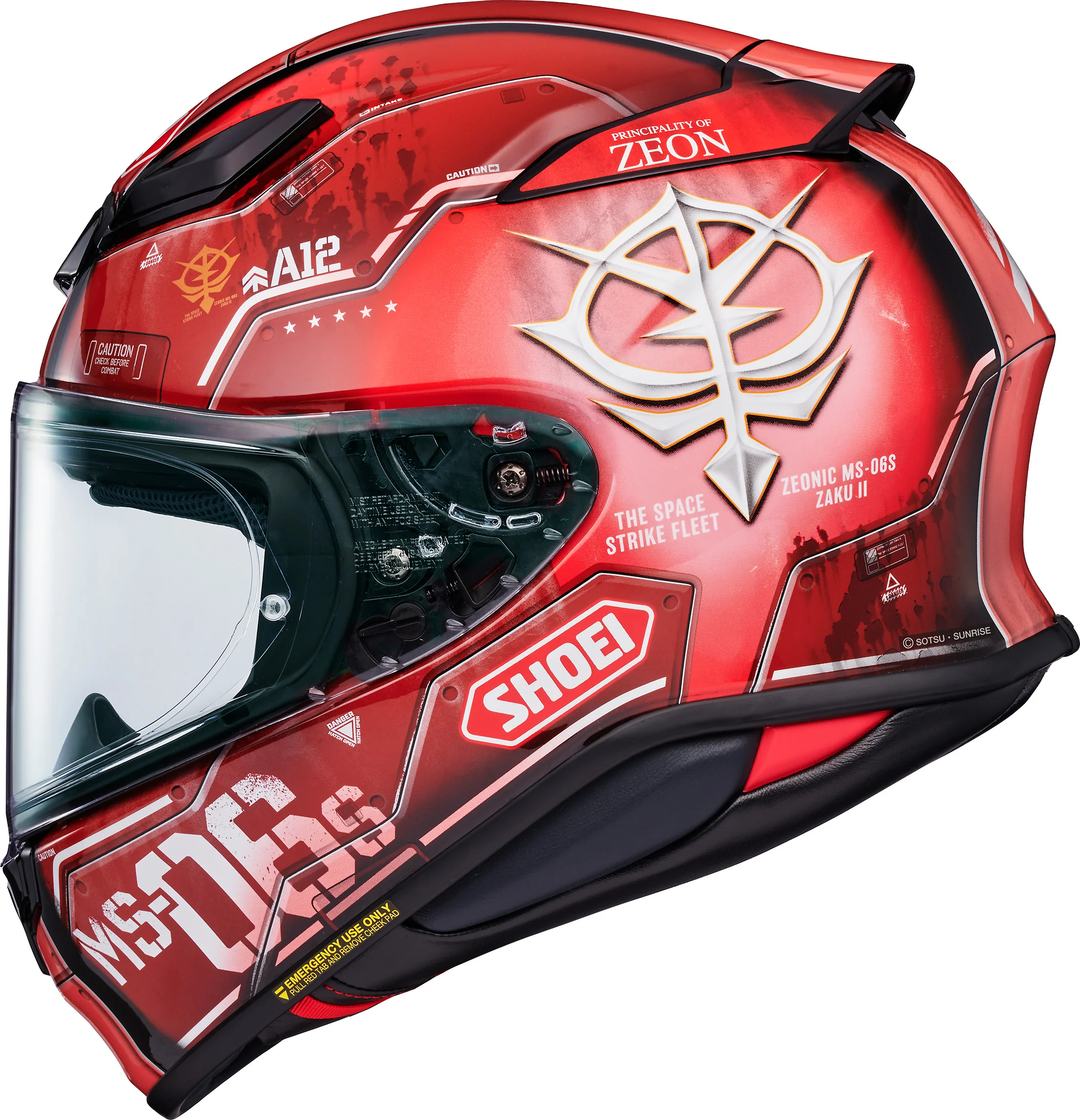 Shoei RF-1400 MS-06S Chars Zaku II Helmet ~ Medium, Large, Or XL Only - Image 3