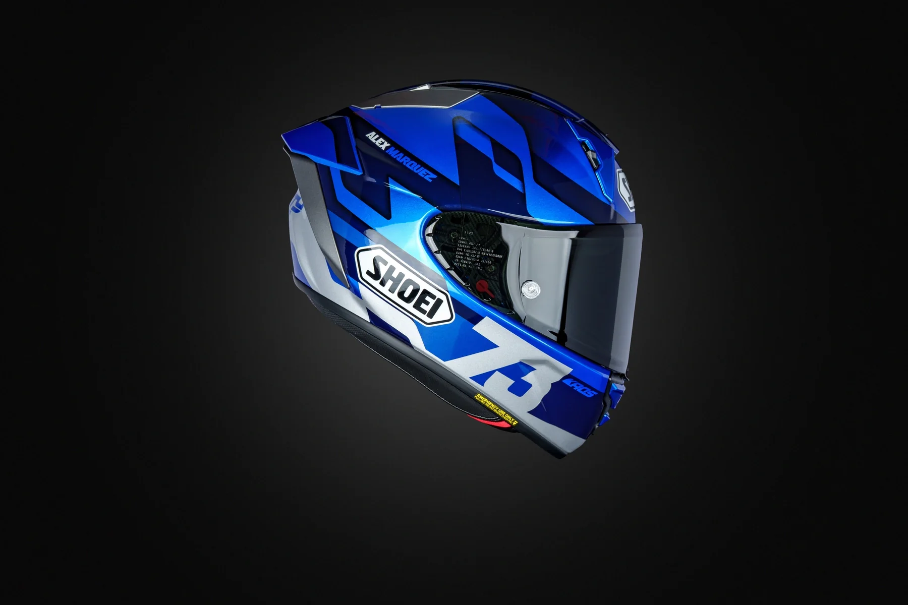 Shoei X-15 Alex Marquez 73 V3 Helmet - Image 9