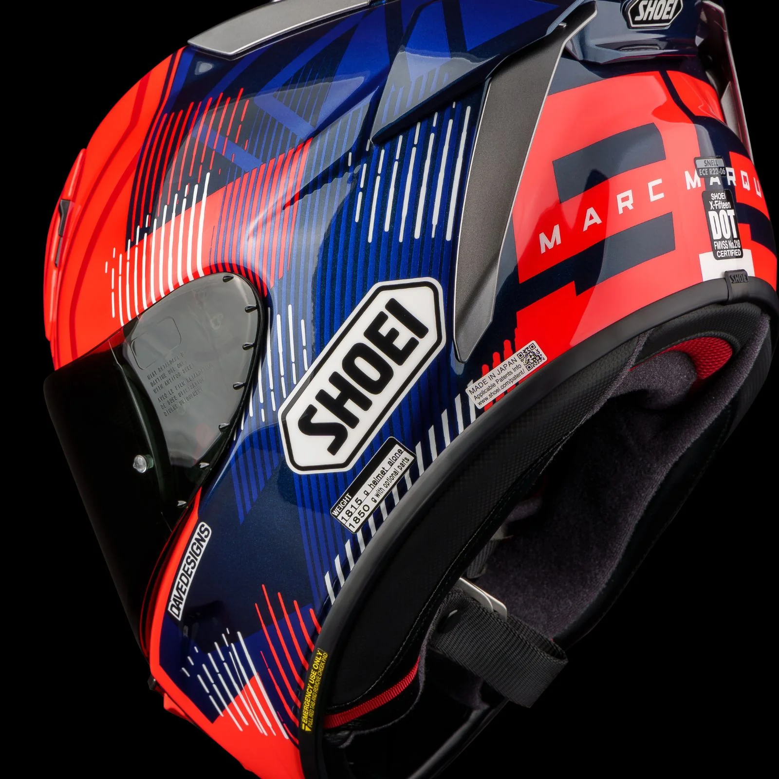 Shoei X-Fifteen Marquez8 Helmet - Image 9