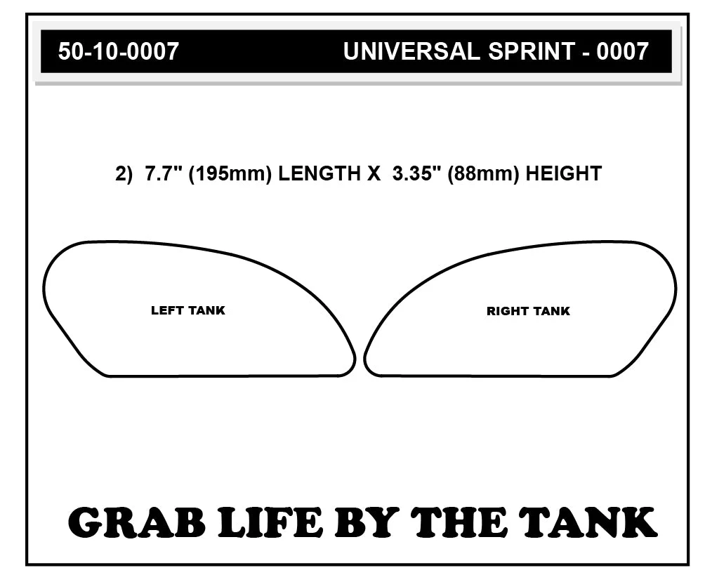 Stompgrip Universal Volcano Sprint Tank Pad - Image 3