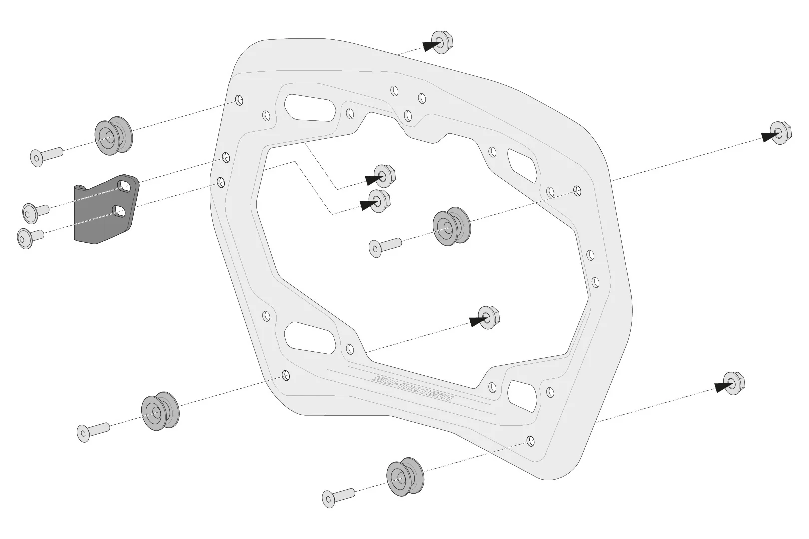 SW-Motech TRAX ADV Aluminum Case System - BMW F 750/800/850/900 GS '18-'24 - Image 4