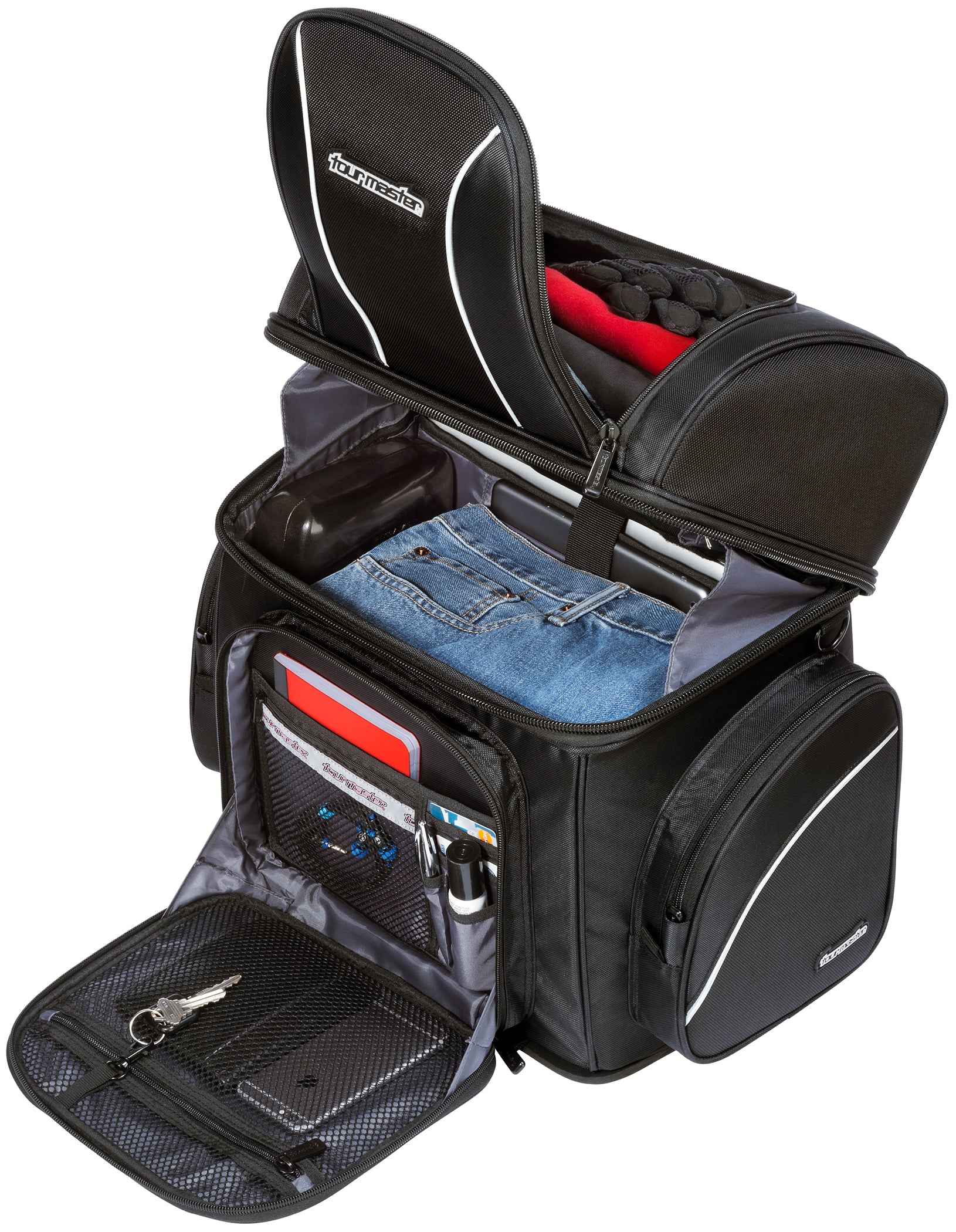 Tourmaster Nylon Cruiser 4 Medium Sissybar Bag - Image 2