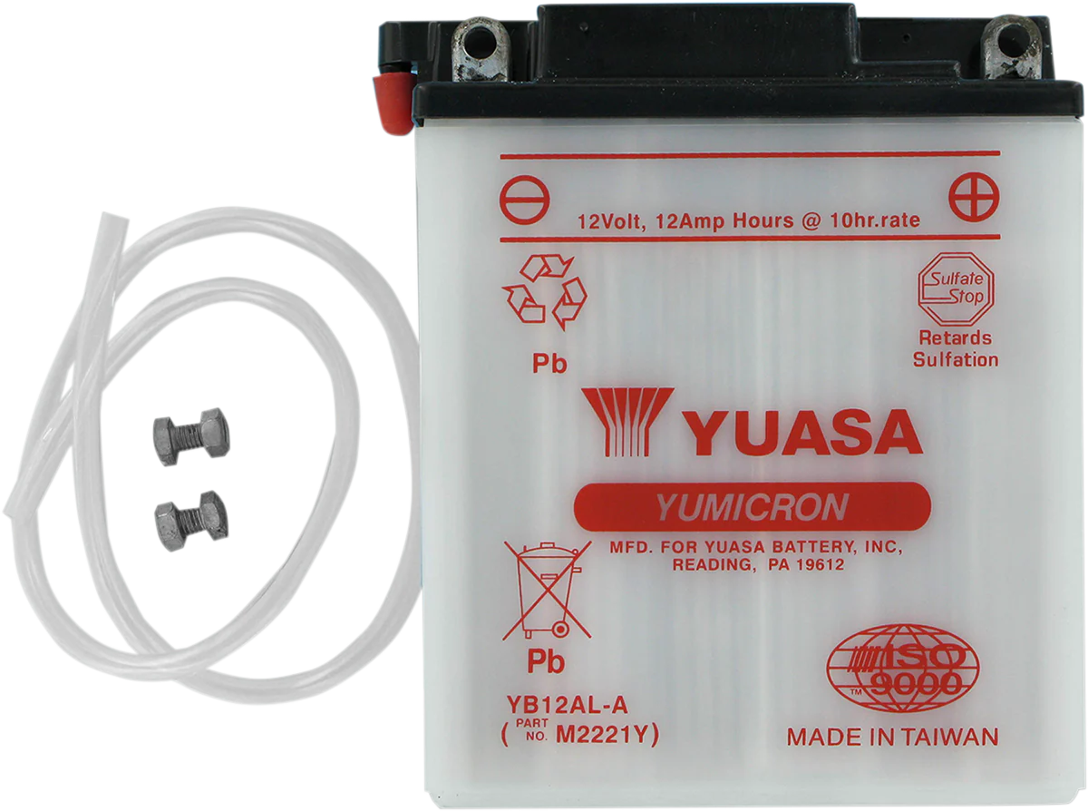 Yuasa YB12AL-A Yumicron Conventional Battery