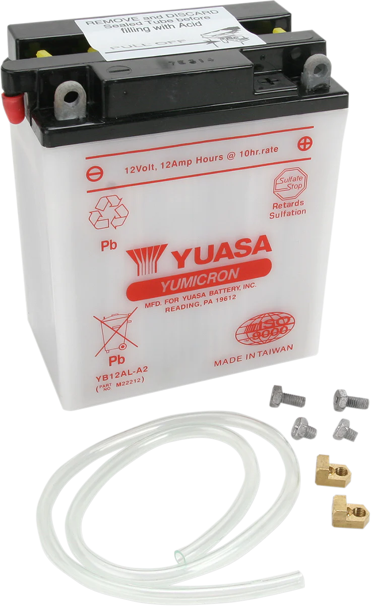 Yuasa YB12AL-A2 Yumicron Conventional Battery