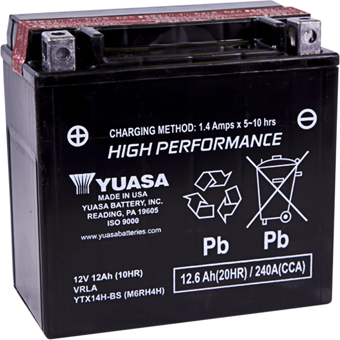 Yuasa YTX14H-BS High Performance AGM Battery
