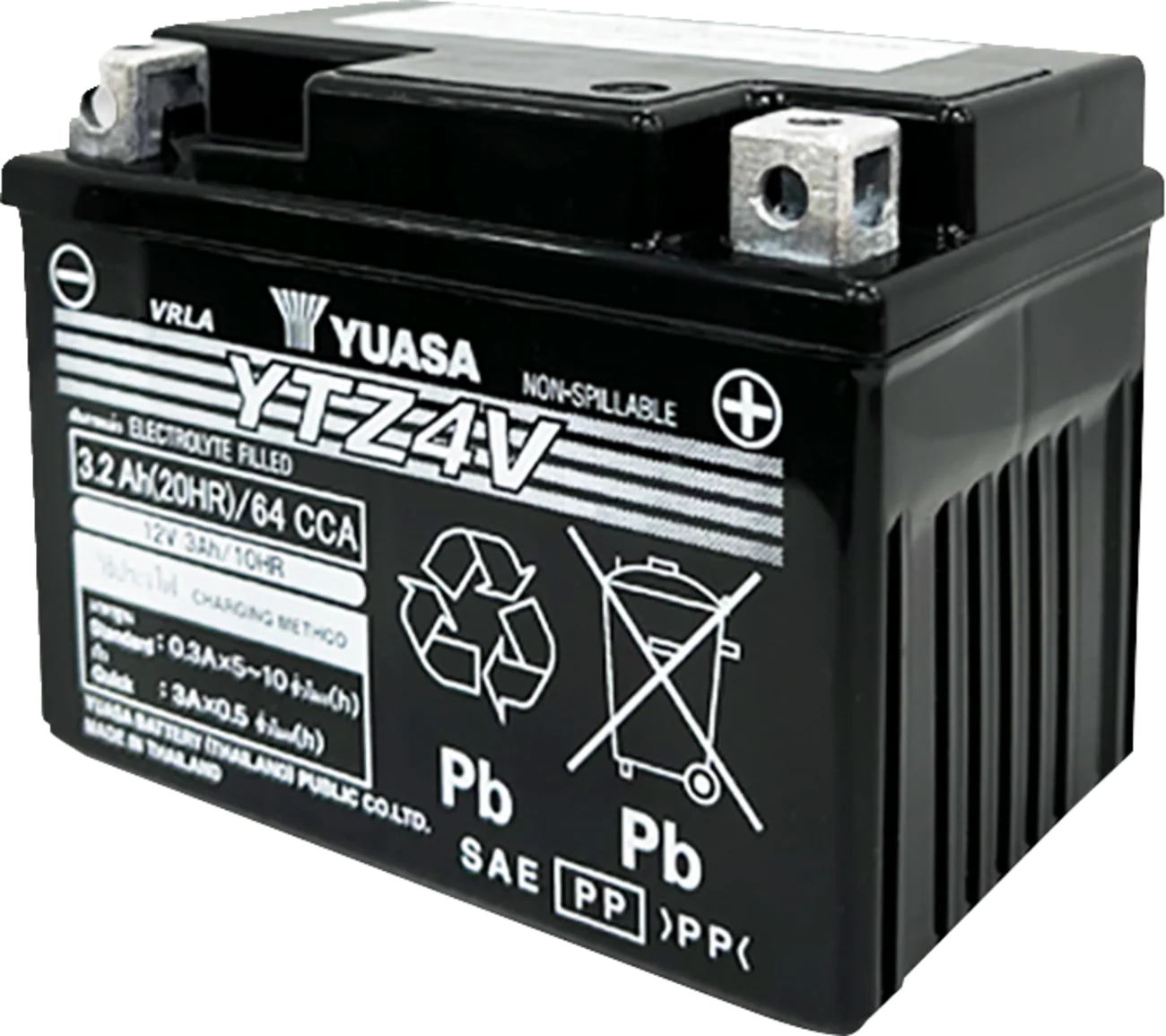 Yuasa YTZ4V Factory Activated AGM Battery - Image 2