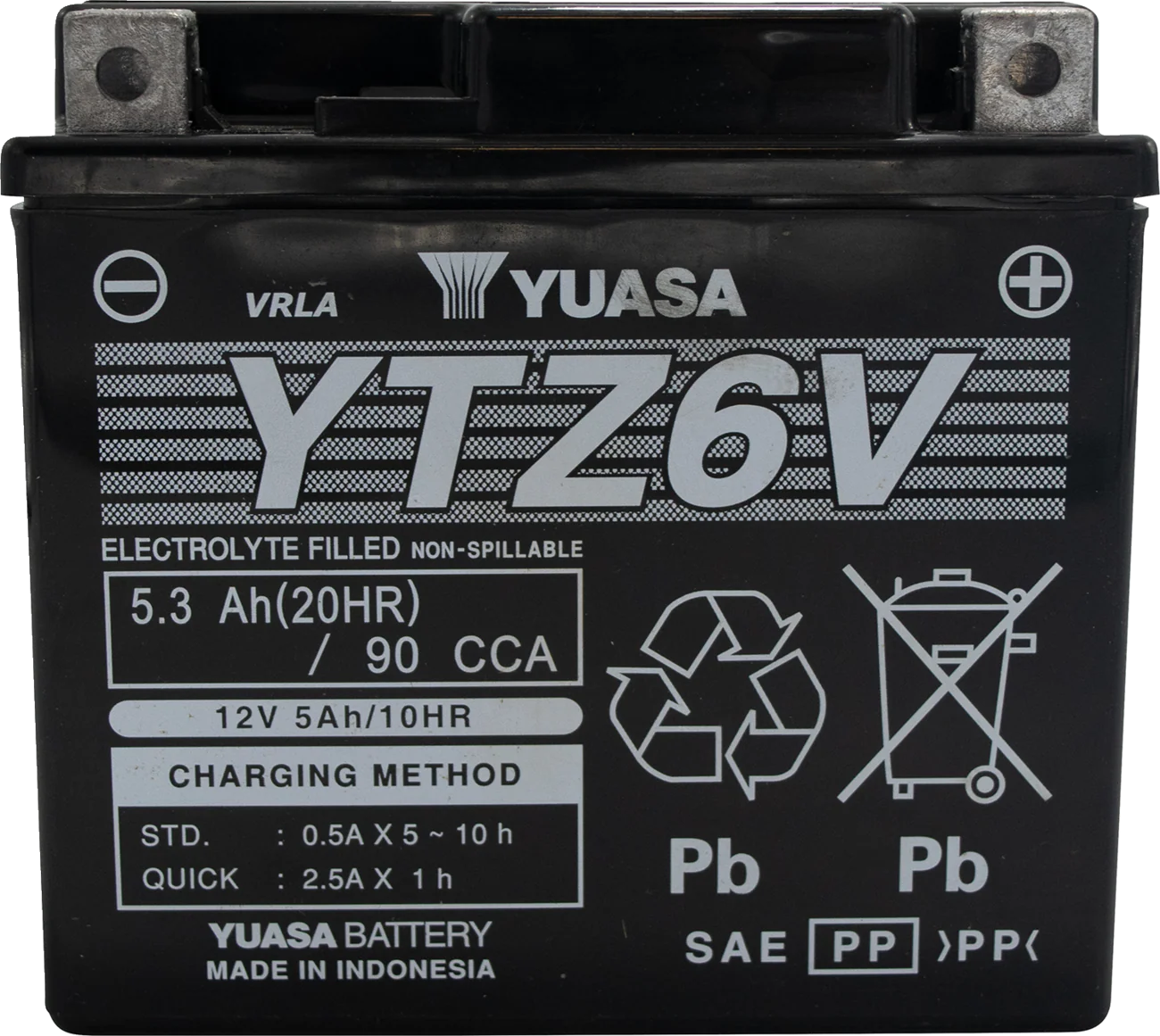 Yuasa YTZ6V Factory Activated AGM Battery